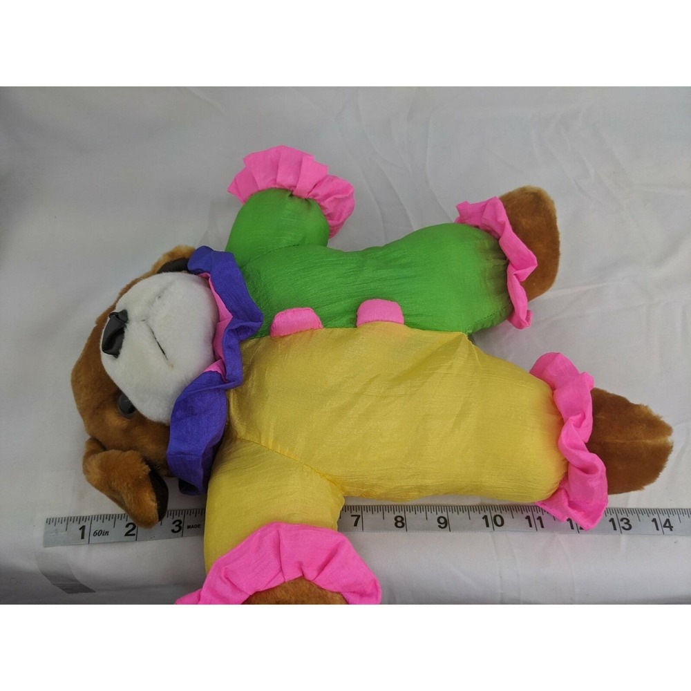 Kellytoy Kuddle Me Clown Dog Plush Nylon 13 Inch‎ Stuffed Animal Toy - Picture 7 of 7